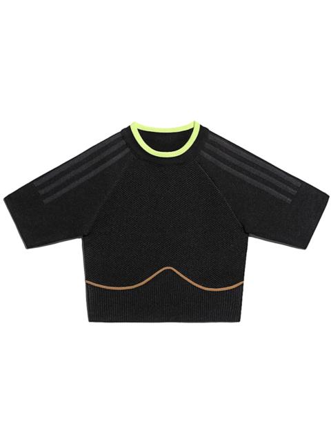 adidas adidas Ivy Park Knit Crop Top Black/Mesa