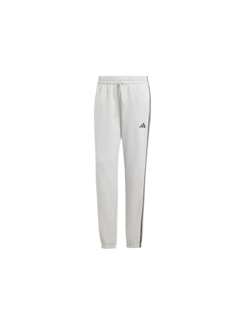 adidas adidas Women's Essentials 3-Stripes French Terry Cuffed Pant Medium Grey Heather/Black