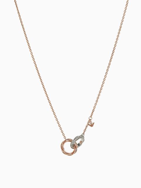 Two-Tone Stainless Steel Chain Necklace