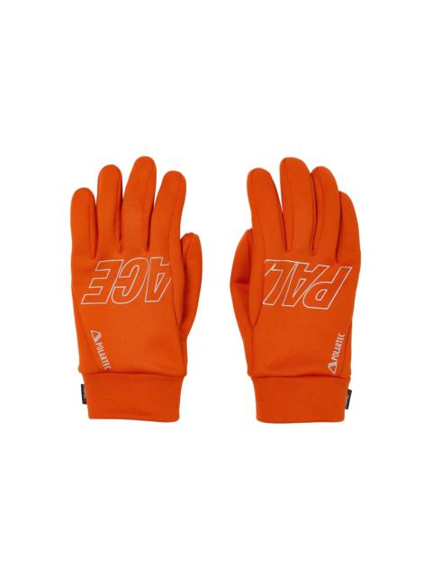 PALACE POLARTEC POWERSTRETCH GLOVES ORANGE