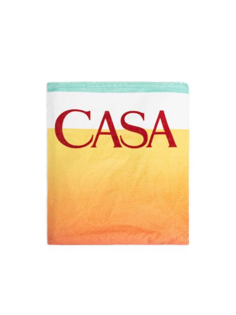CASABLANCA logo-detail beach towel