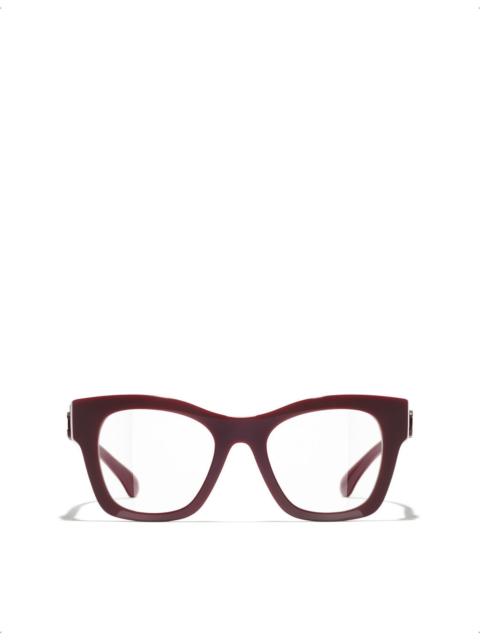 CHANEL CH3498 Square-Frame Acetate Optical Glasses