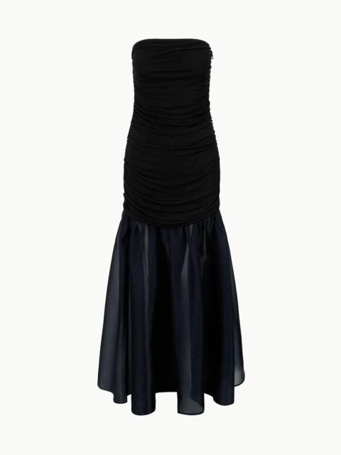 STAUD STAUD LIYA DRESS BLACK NAVY
