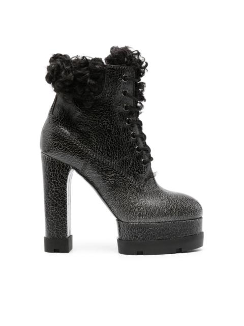 CASADEI Nancy Alpi 140mm textured-finish boots