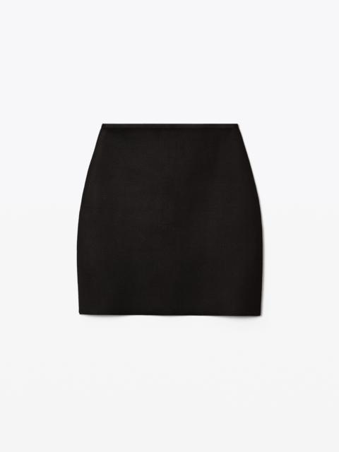 Alexander Wang BONDED SEAM MINI SKIRT IN STRETCH KNIT