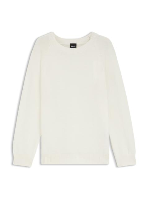 BOSS KNITTED SWEATER IN COTTON