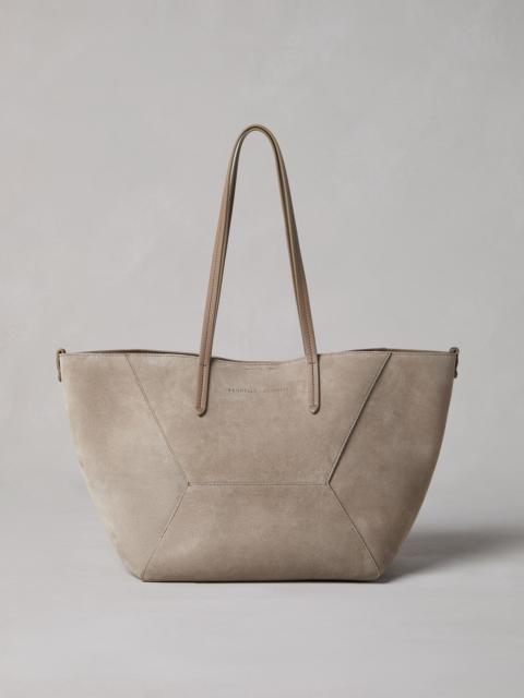 Brunello Cucinelli BC Duo small bag in suede with monili