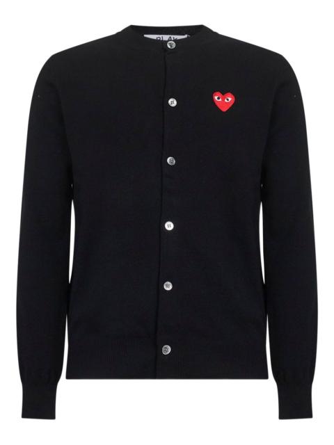 heart-logo button cardigan