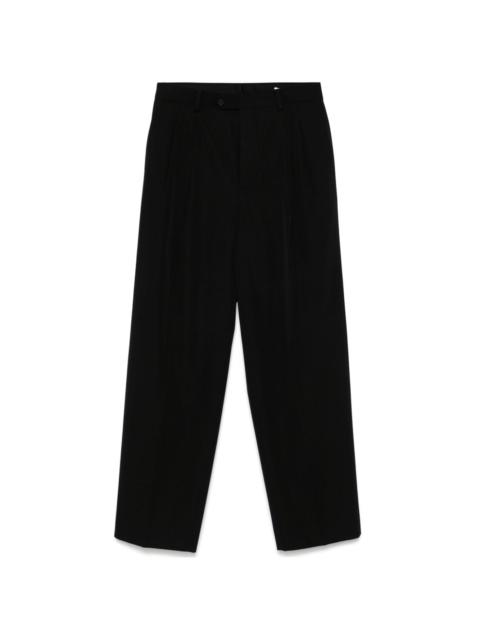 pleated wool trousers