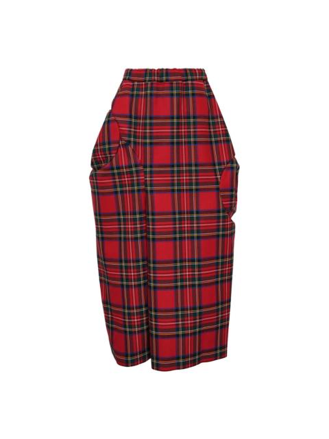 Comme Des Garçons Tartan Check Wide Pants