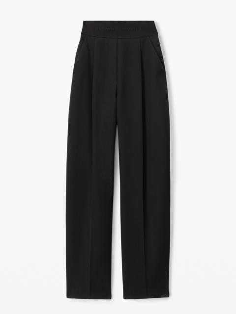 Alexander Wang high waisted trouser with logo waistband