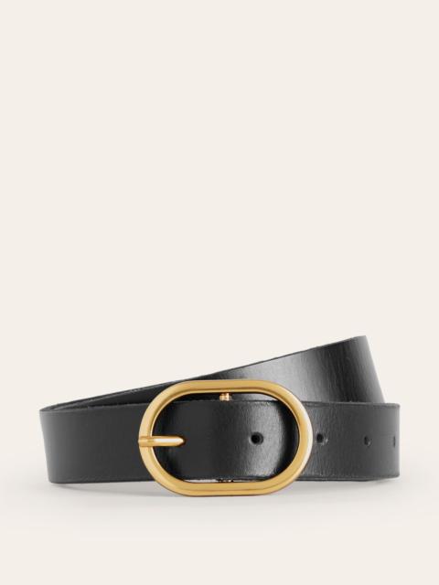 BODEN Classic Leather Belt-Black