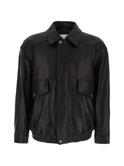 Dunst front-pockets leather jacket