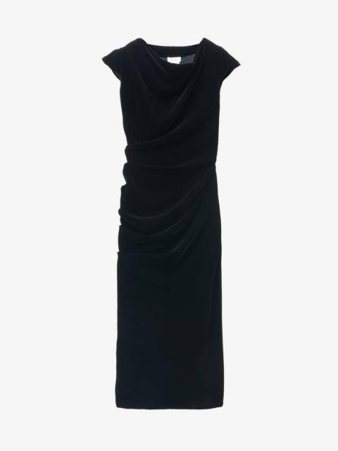 Alexander McQueen Asymmetric Draped Dress