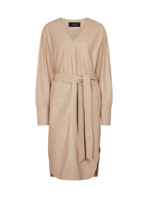 JOSEPH Dahlia leather midi dress