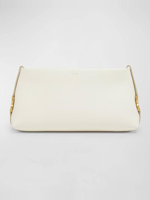 Chloé Marcie Clutch Bag in Grained Leather