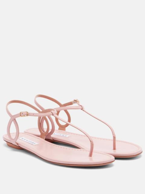 AQUAZZURA Almost Bare leather thong sandals