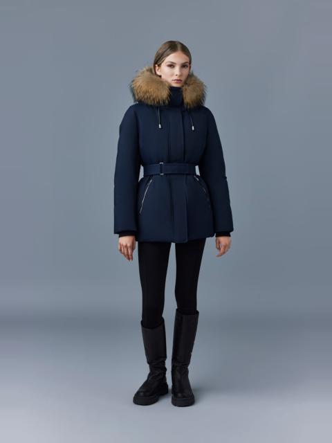 MACKAGE JENI-FZ 2-in-1 Down parka with removable bib & fur trim