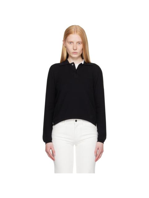Black Long Sleeve Brooke Polo
