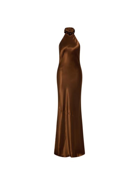 REBECCA VALLANCE Phoenix Rose Halter Gown