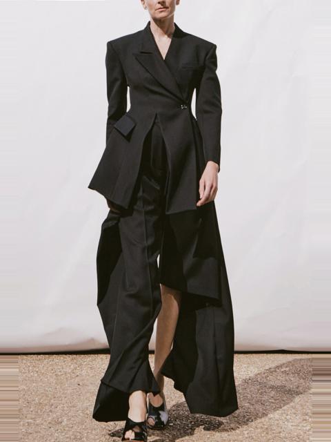 A.W.A.K.E. MODE SLIT KNEE TROUSERS DARK NAVY
