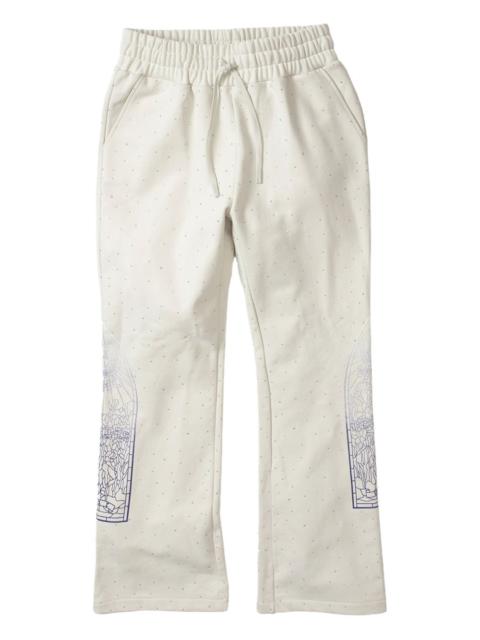 WHO DECIDES WAR rhinestone track pants