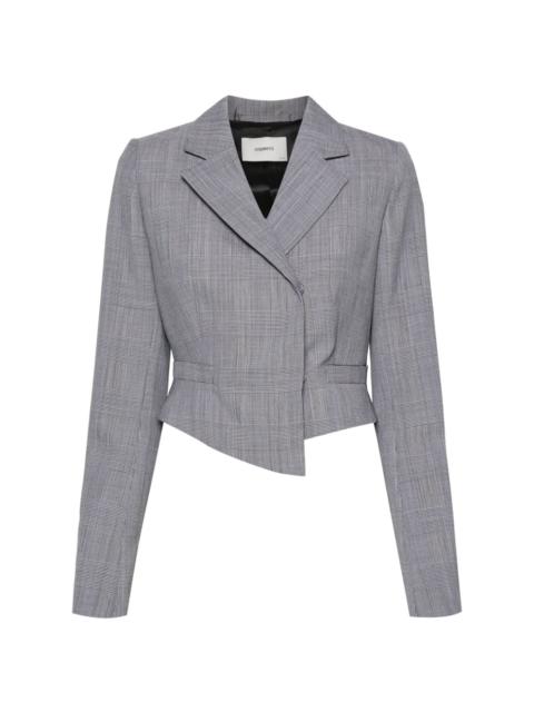 double-breasted cropped blazer