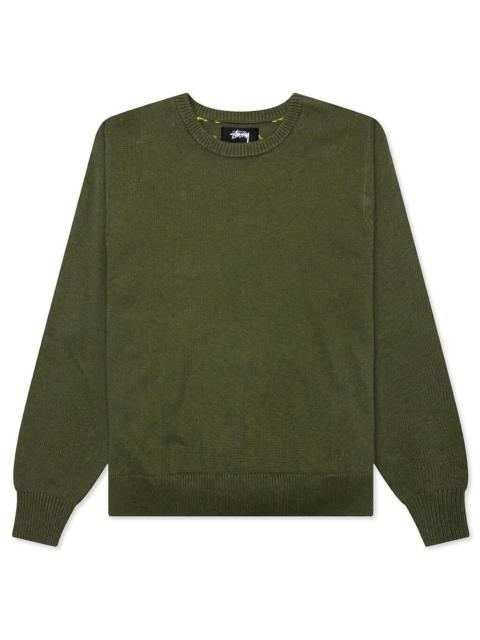 Stüssy LAGUNA ICON SWEATER - DARK GREEN
