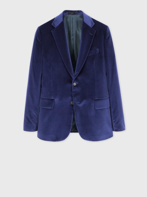 Paul Smith The Brierley - Dark Blue Velvet Blazer
