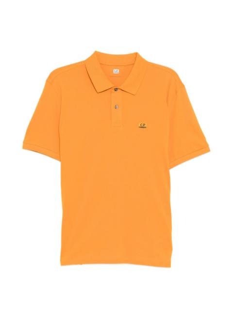 C.P. Company logo-embroidered polo shirt