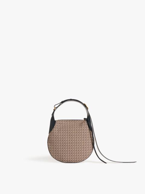 Victoria Beckham Small Half Moon Bag In House Monogram Jacquard