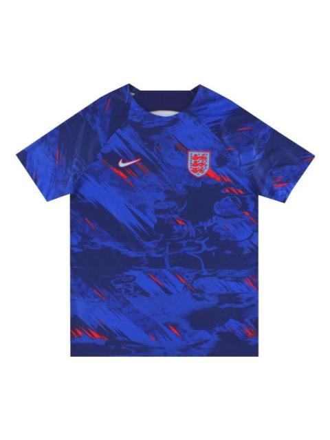 Nike Nike 영국 Dri-FIT 프리 매치 축구 탑 '블루' DM9547-492