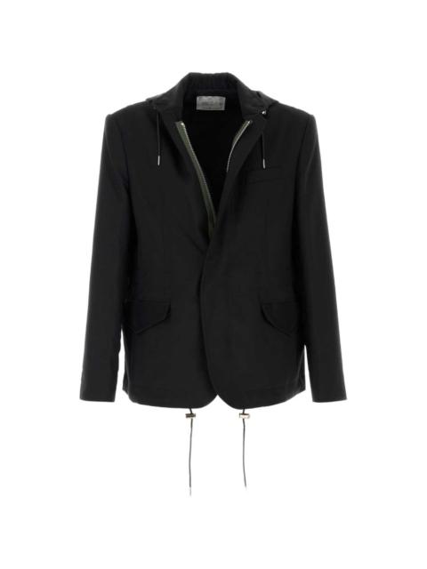 sacai hooded twill jacket