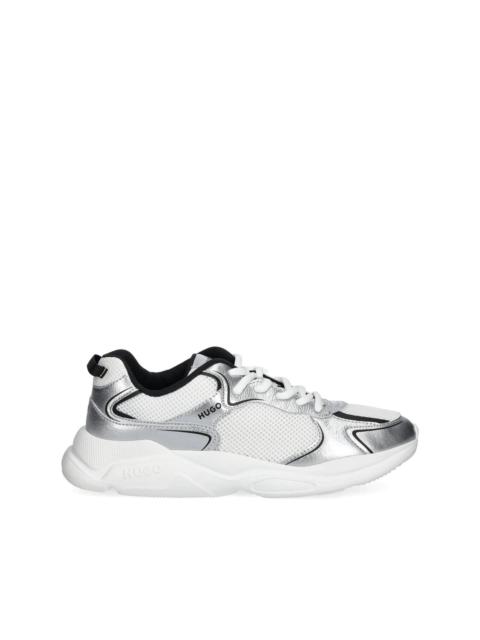HUGO metallic-finish sneakers