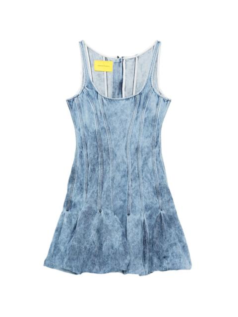 MARQUES’ALMEIDA acid wash pleated dress