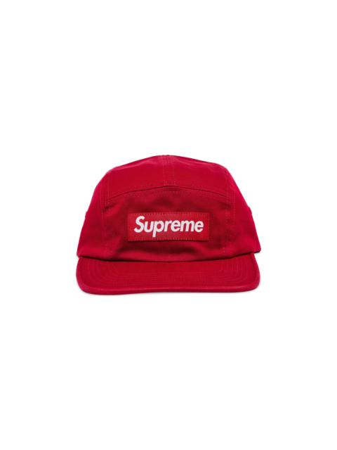 Supreme Washed Chino Twill Camp Cap 'Red'