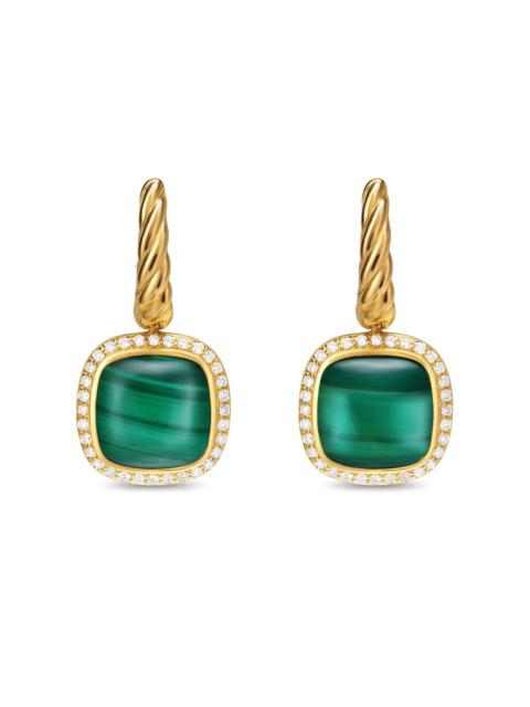 DAVID YURMAN Women's Albion Drop Earrings in 18K Yellow Gold - Malachite