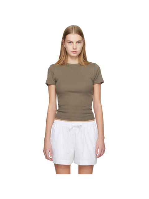 MATTEAU Taupe Rib Baby T-shirt