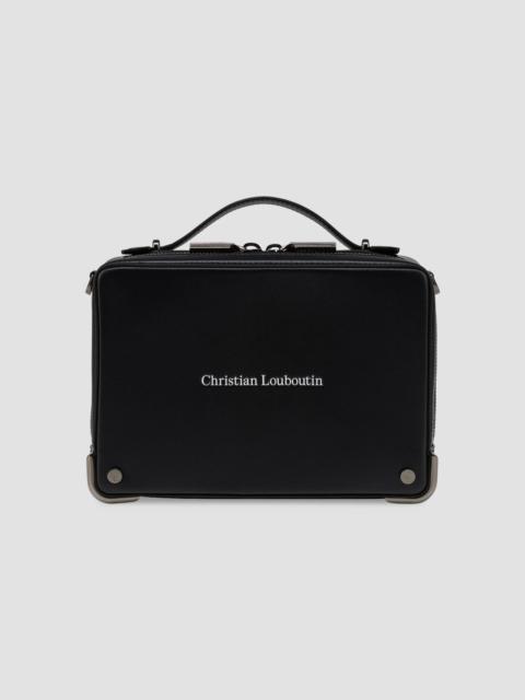 Christian Louboutin Men's Tactical Small Leather Briefcase - Black