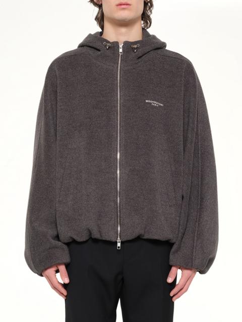 Wooyoungmi Woven Hoodie in Grey