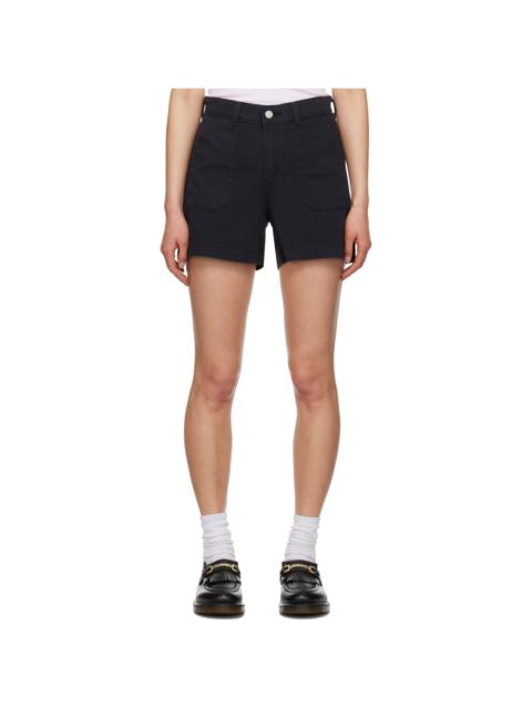 Black ND Utility Denim Shorts