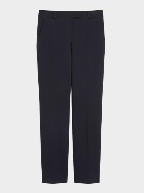 Max Mara Studio Pick Stitch Jersey Cigarette Trousers