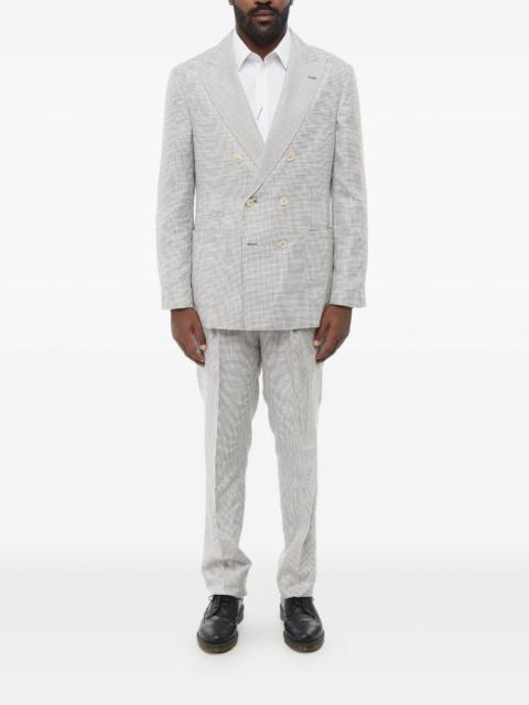 Brunello Cucinelli houndstooth double-breasted suit