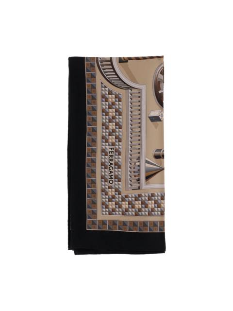 FERRAGAMO Nadir-print silk scarf