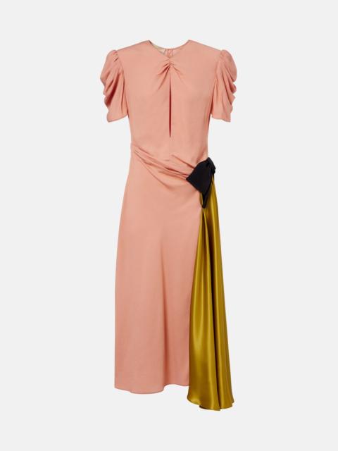 Valentino draped bow-detail dress