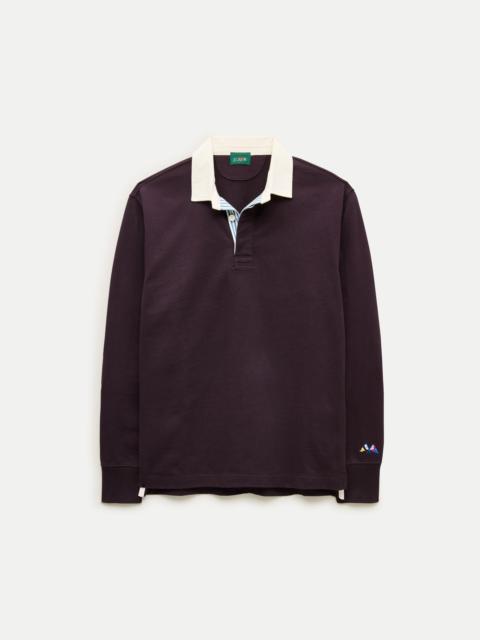 J.CREW Rugby shirt with striped placket