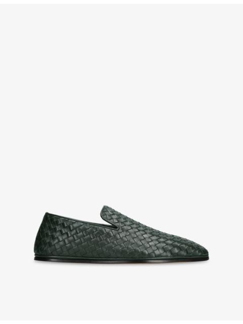 Bottega Veneta Intrecciato Leather Loafers
