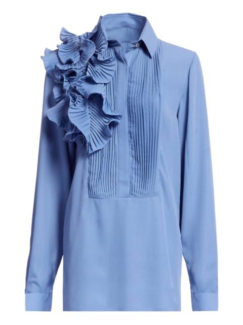 ELIE SAAB ruffled chiffon shirt