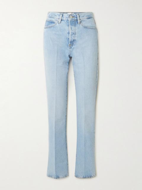 FRAME The Vertical high-rise straight-leg jeans Light denim
