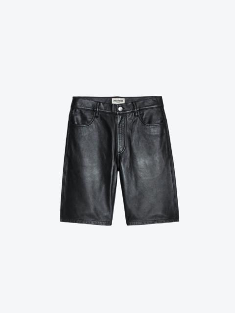 Zadig & Voltaire Sady Leather Shorts